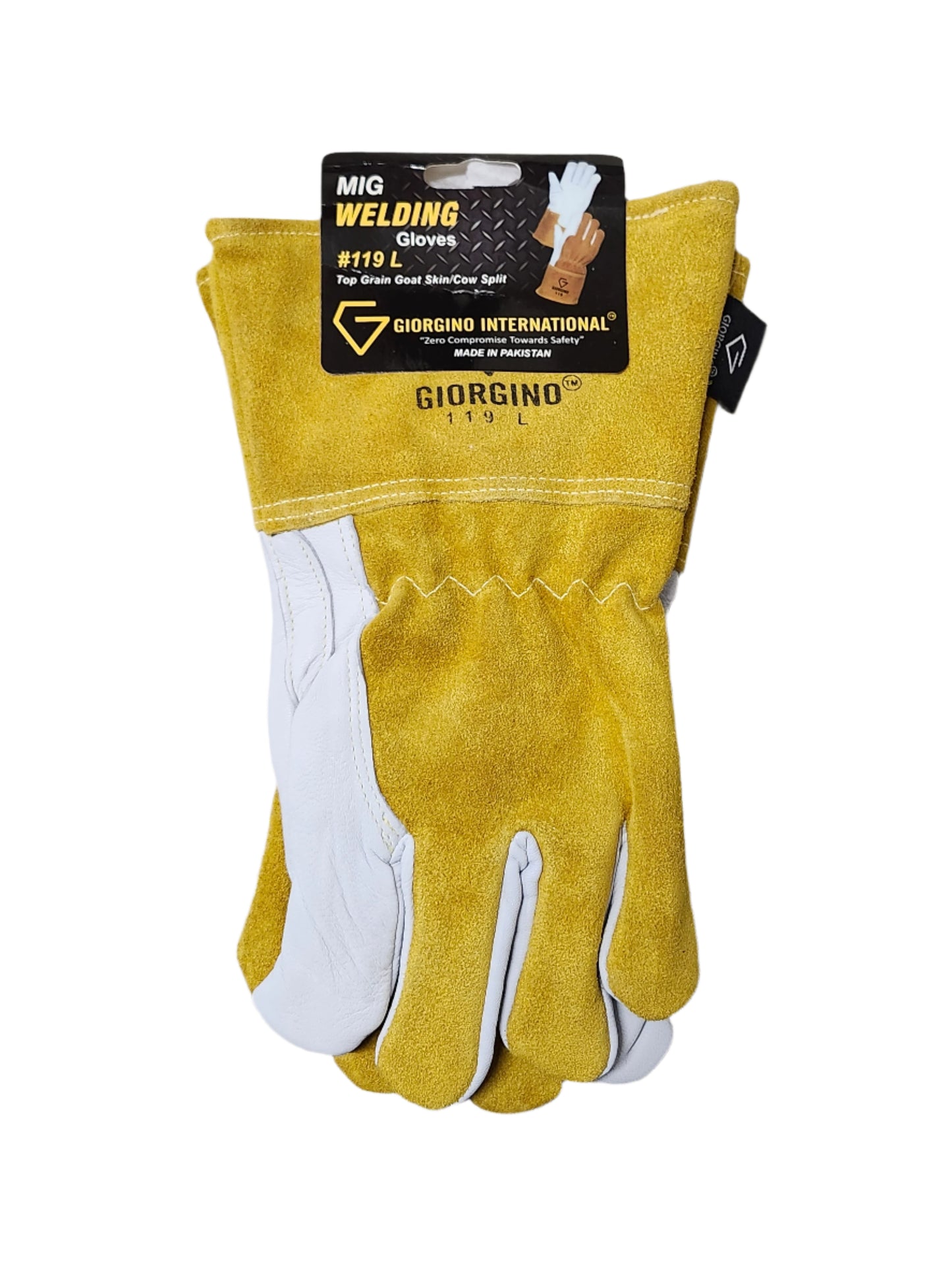Mig Welding Glove Split Cow/Goat Leather - Size Large
