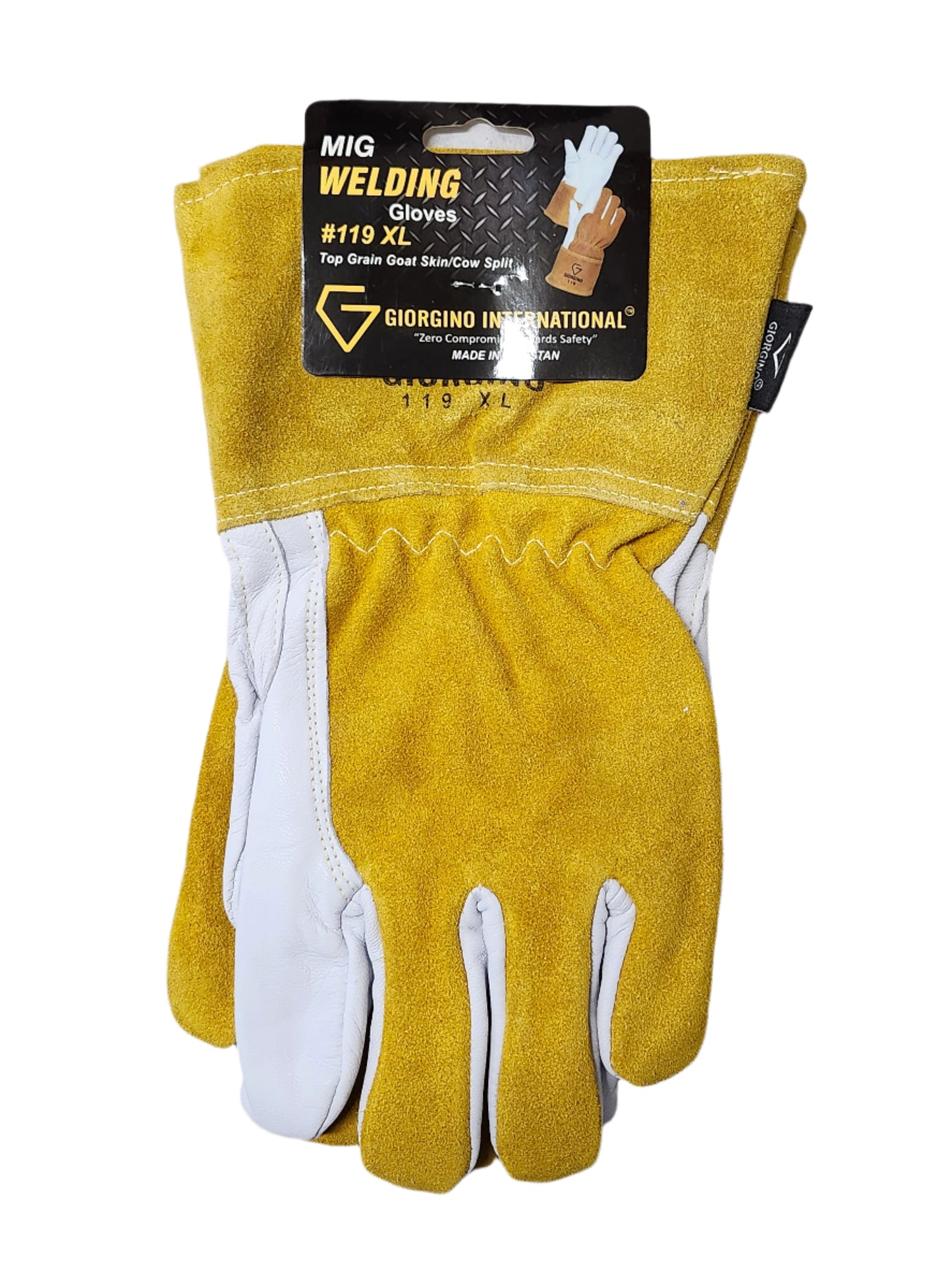 Mig Welding Glove Split Cow/Goat Leather - Size Xtra Large