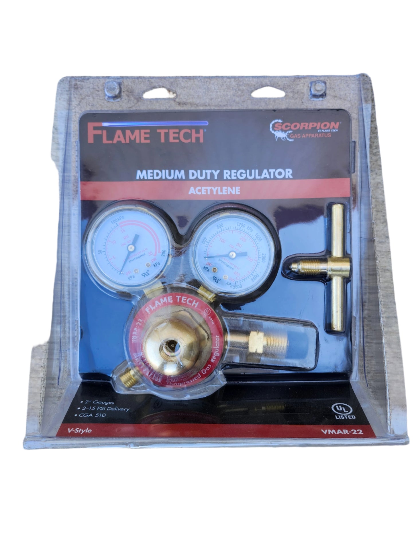 Flame Tech Regulator - Acetylene