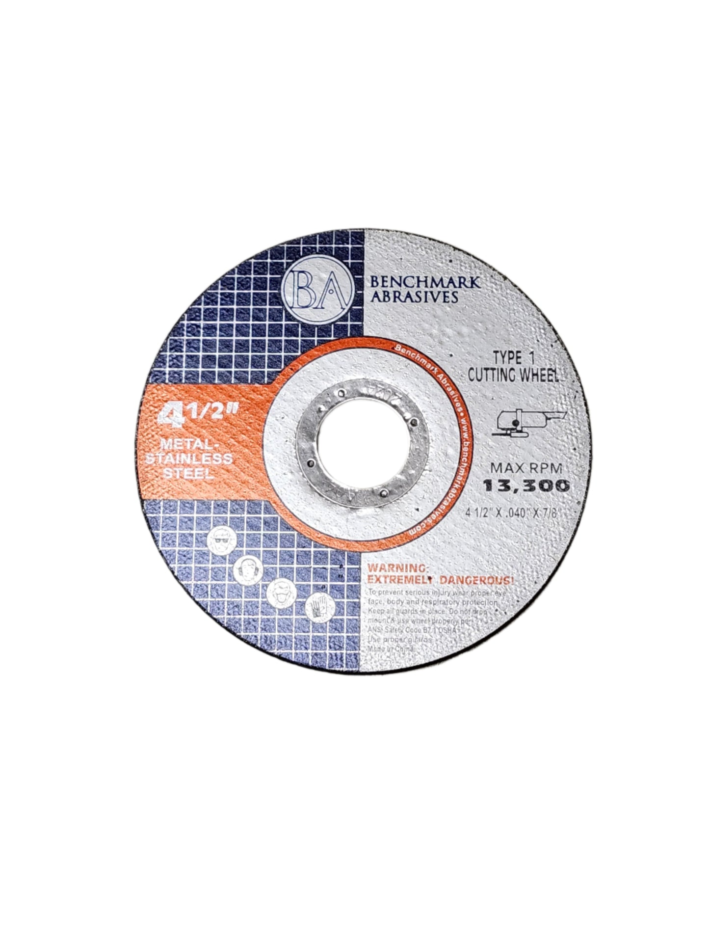 BM-C04540 BENCHMARK Cutting disc 4.5" - .040" - 7/8"