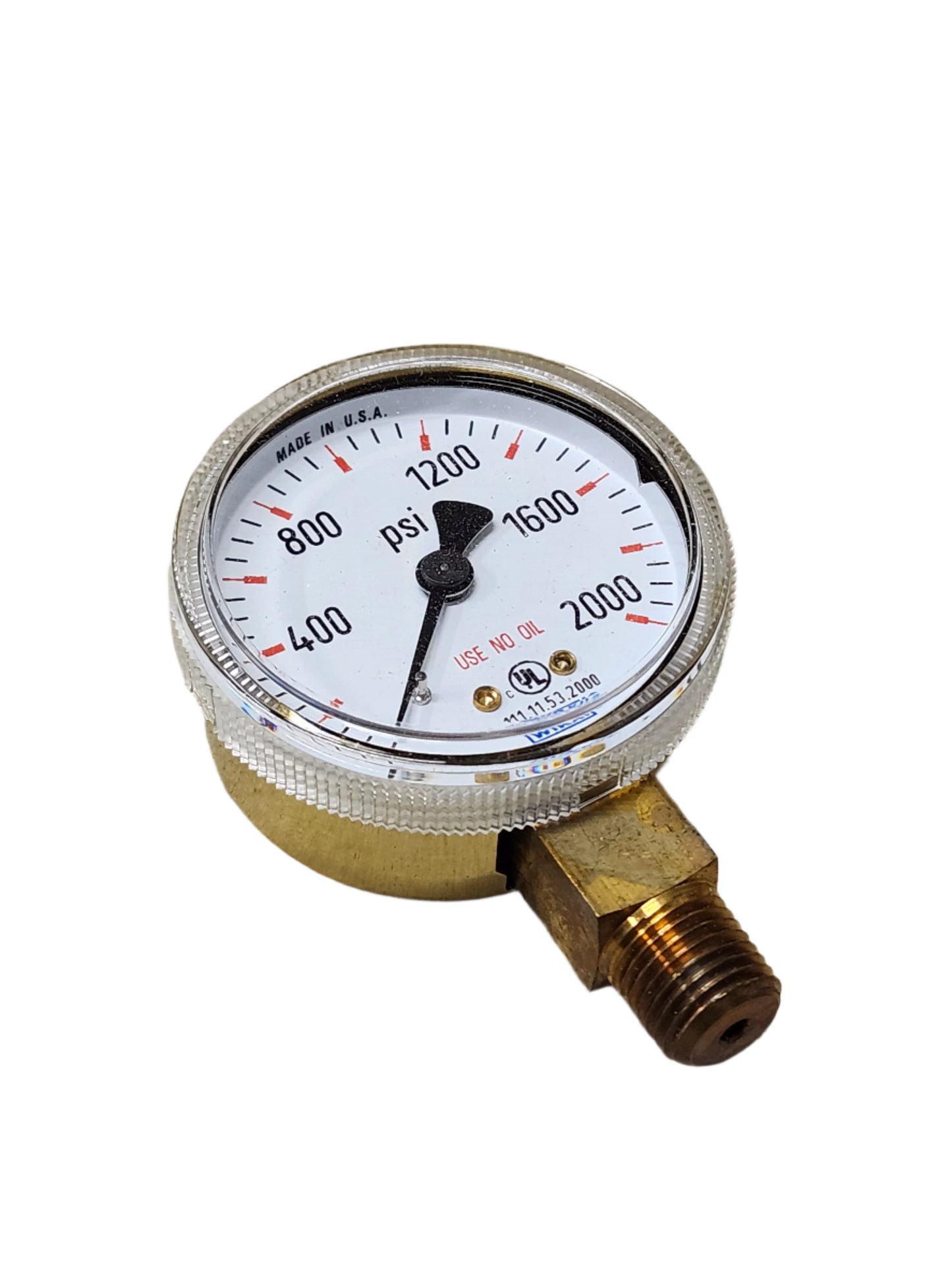 8611050 2" Replacement Compressed Gas Gauge - 1/4" NPT 400 PSI