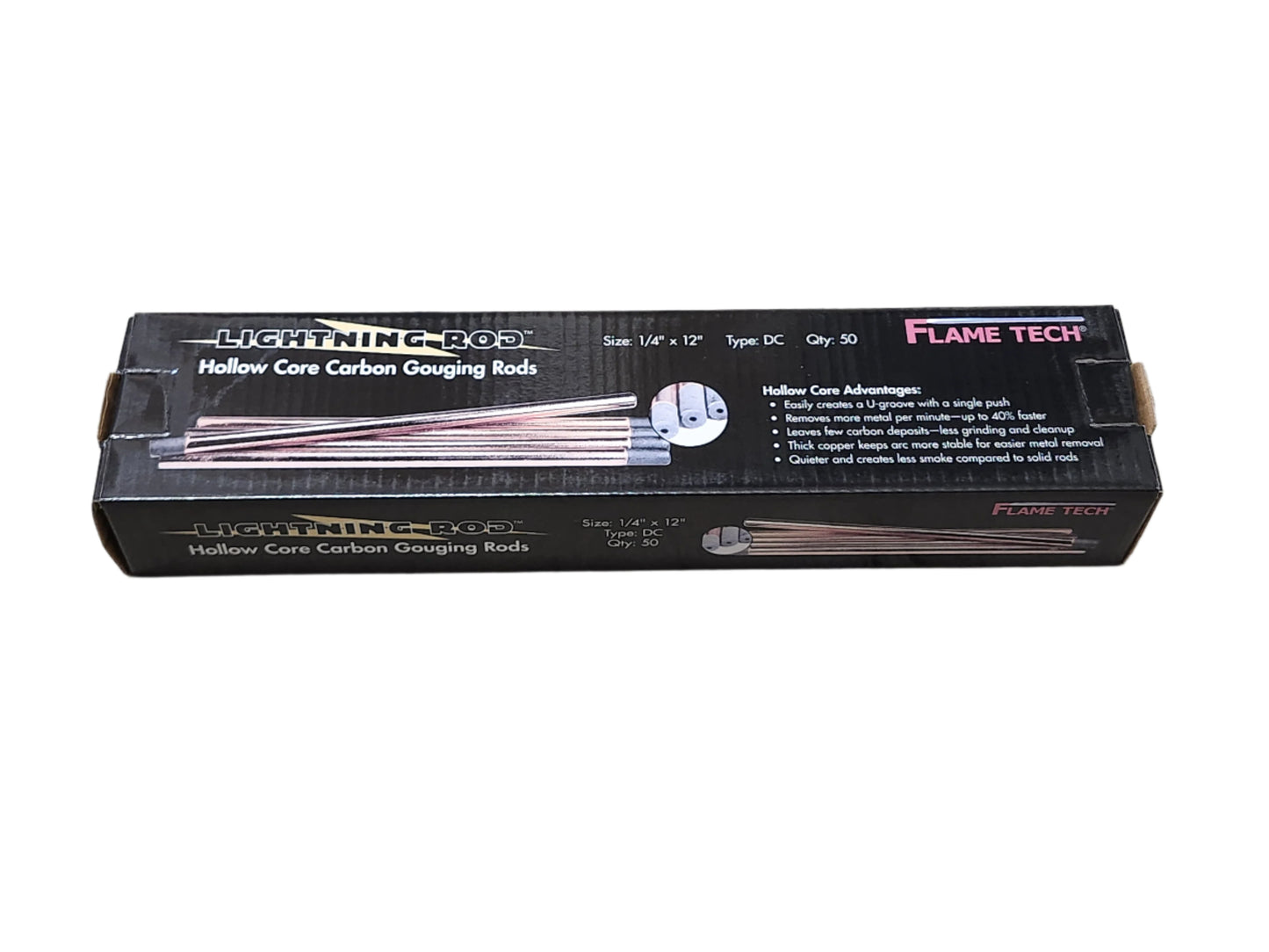 DC Hollow Carbon Rod 1/4 X 12"