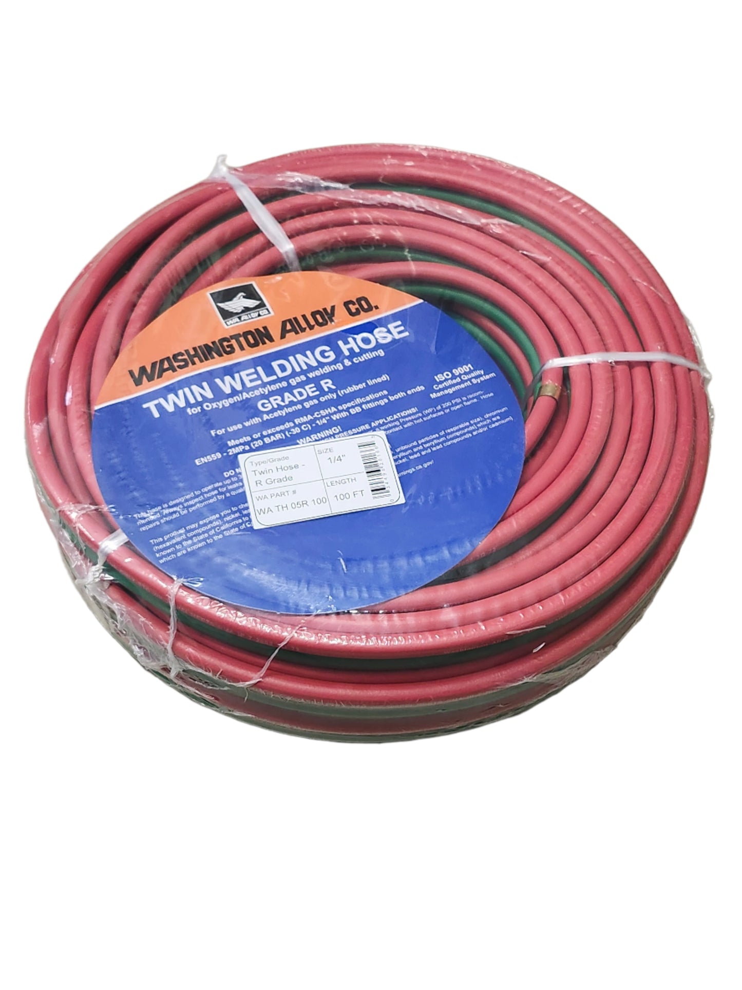Oxygen/Acetylene Hose - 1/4 x 100'