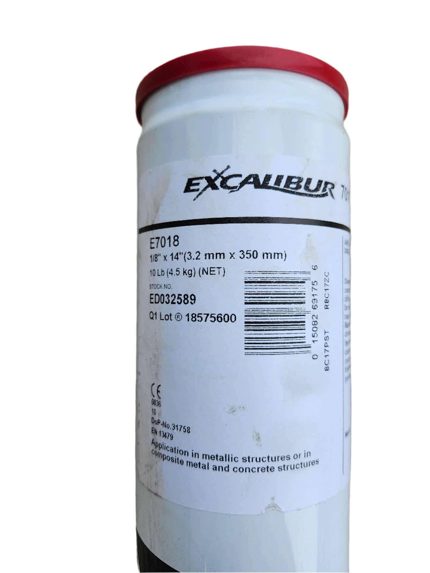 ED032589 Lincoln EXCALIBUR E7018 MR 1/8"x14" welding rods - 10 lbs
