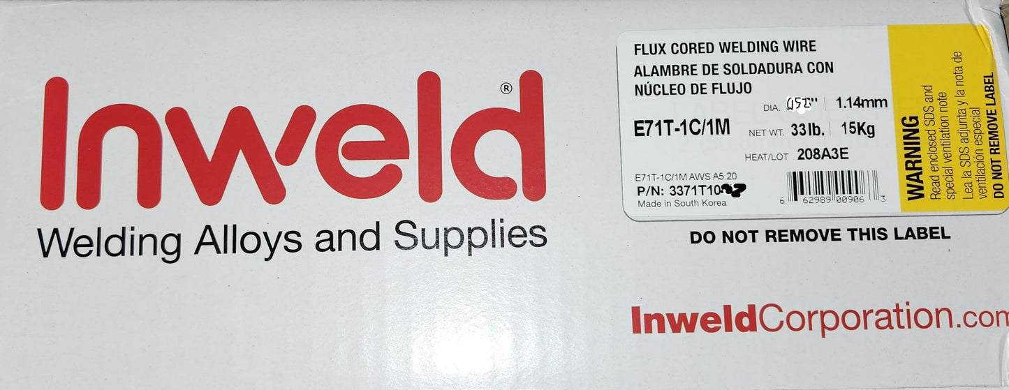 E 71T-1M/1C .052 33 lb (Dual Shield) Welding Wire