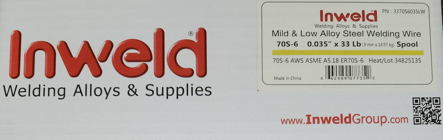 ER 70S-6 .035 X 33lb Mild Steel Welding Wire