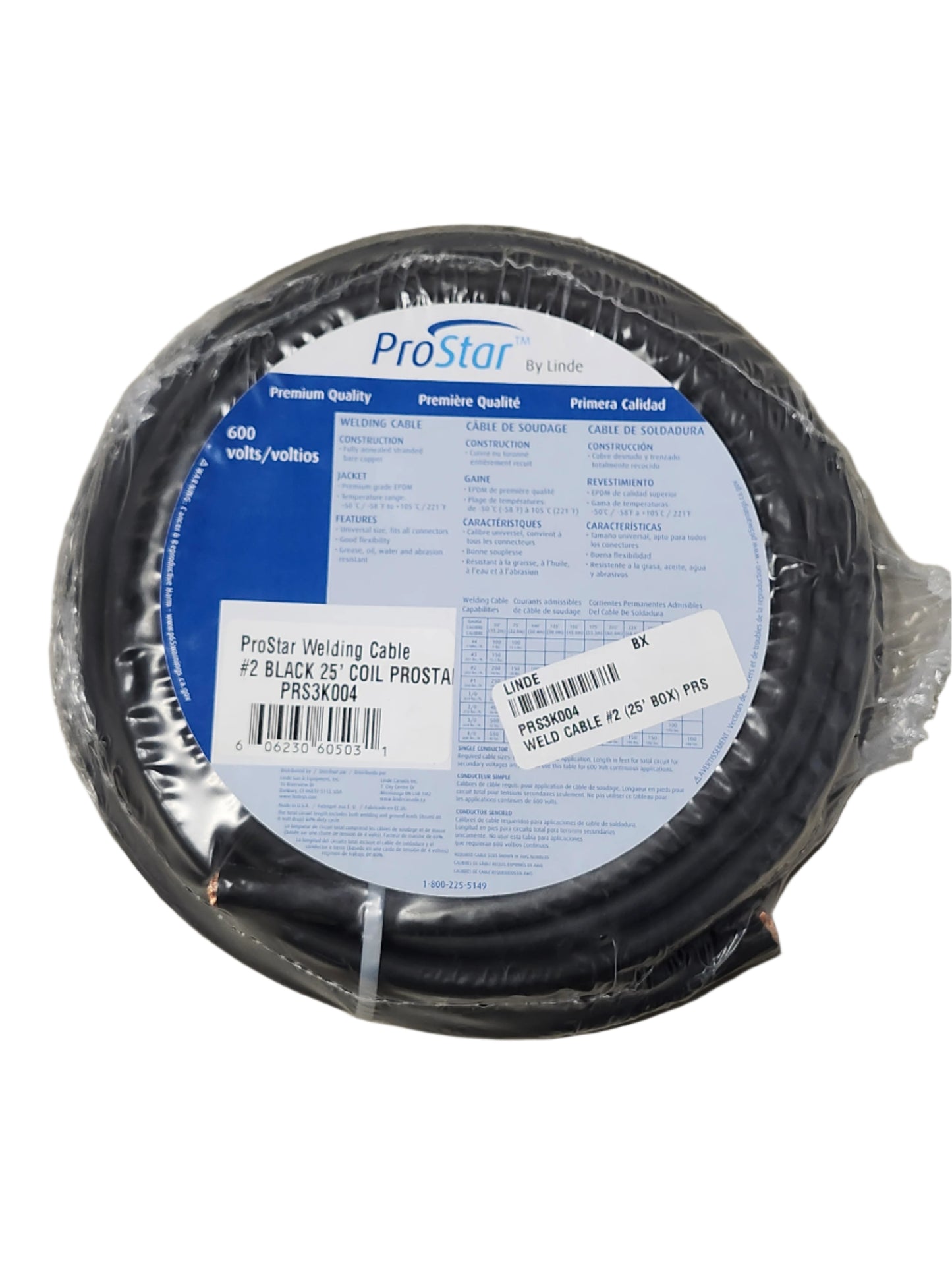 Pro Star welding cable #2 - 25'