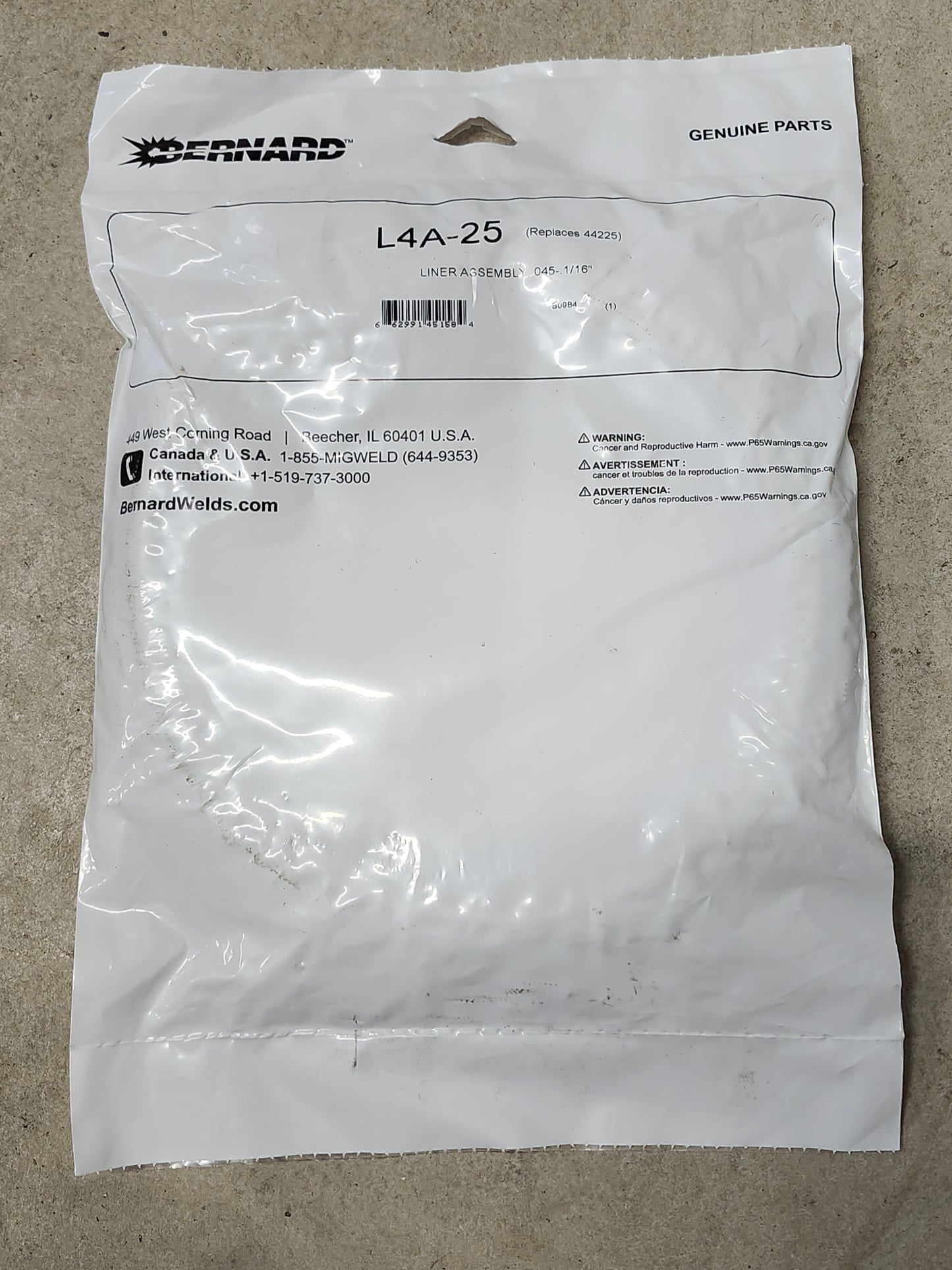 Bernard Liner Assembly .045 - 1/16 25 ft