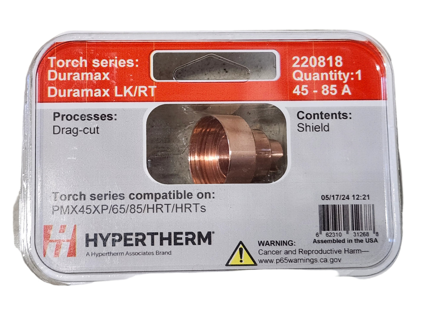 220818 Hypertherm Duramax Drag Cutting Shield 45-85A