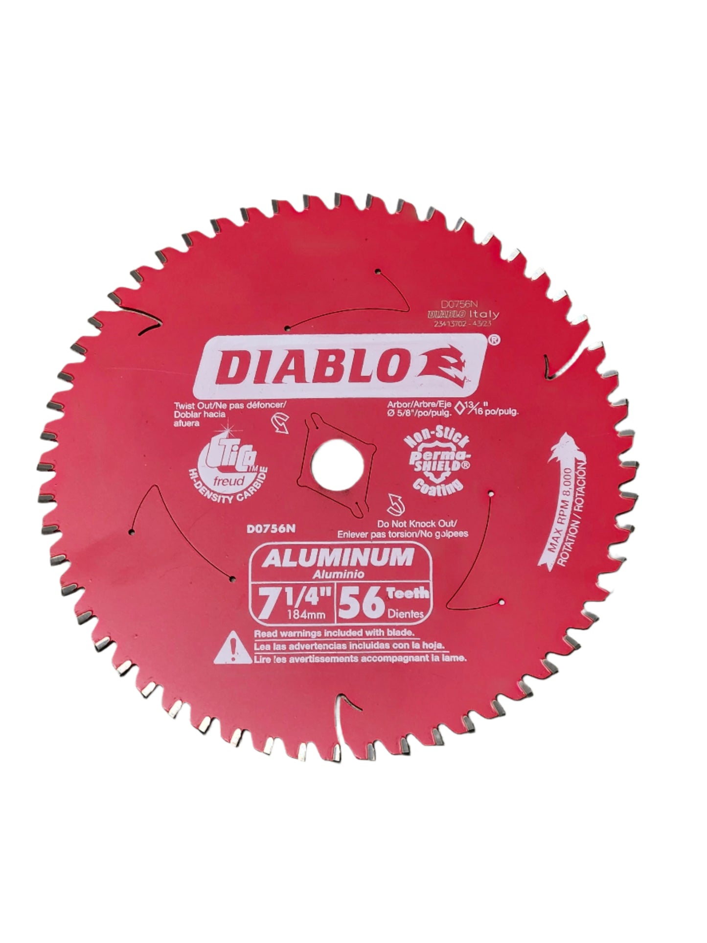 Diablo 7 1/4" - Aluminum Circular Saw Blade
