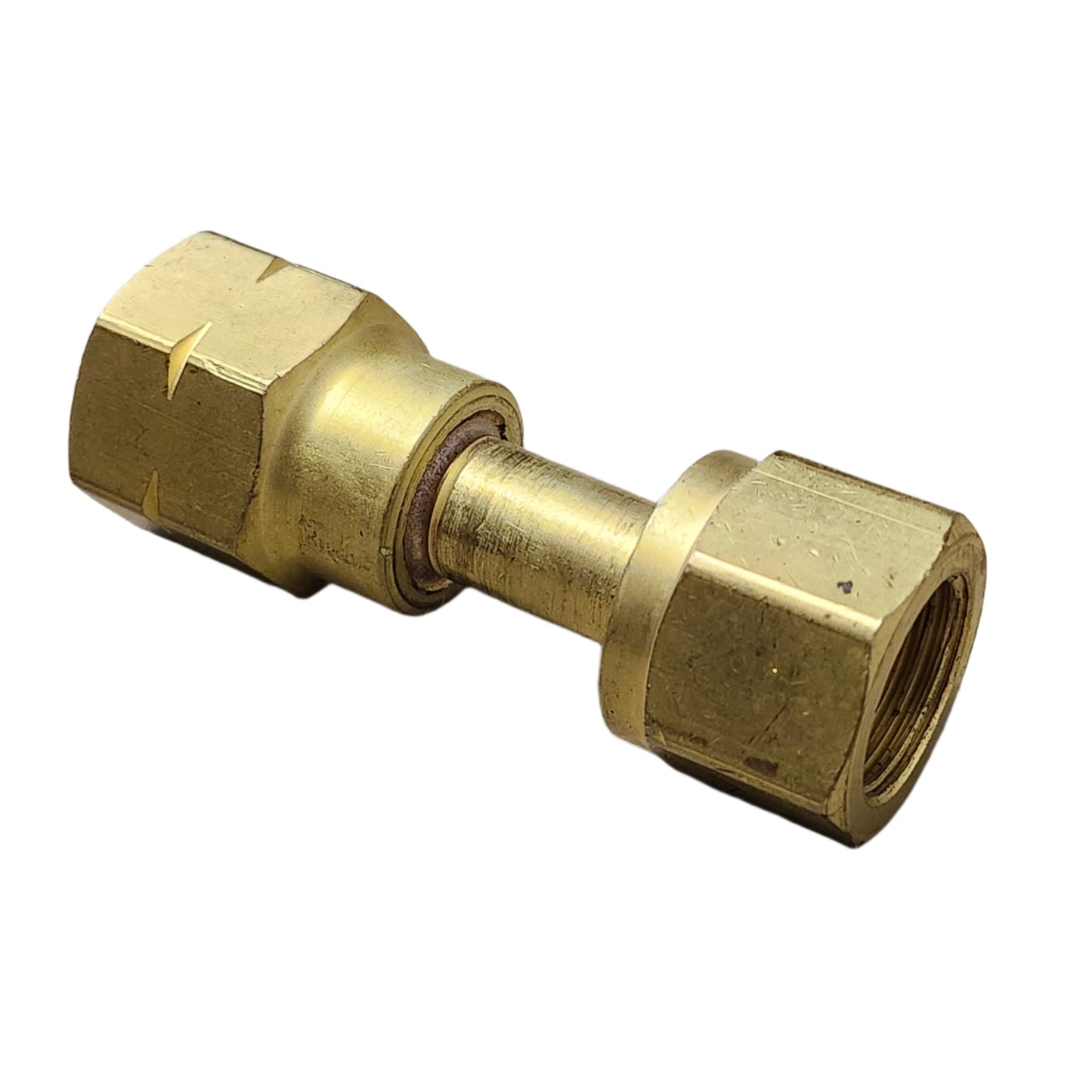 Brass Cylinder Adapter - CGA 300 to CGA 510 - Male Acetylene to Male Regulator