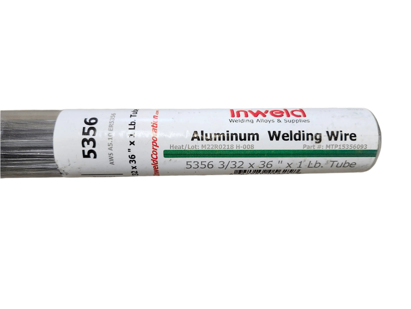 5356 3/32" x 36" x 1 lb tube Aluminum Tig Wire