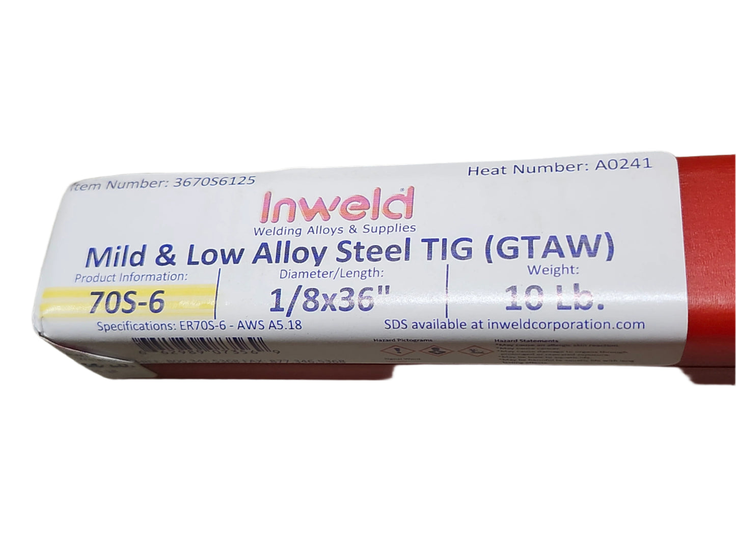 ER 70S-6 1/8" Tig Wire 10 lbs
