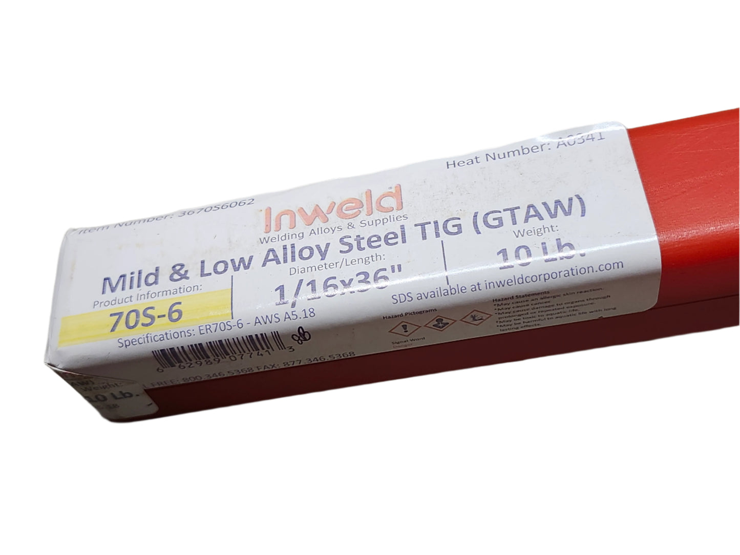 ER 70S-6 1/16" Tig Wire 10 lbs