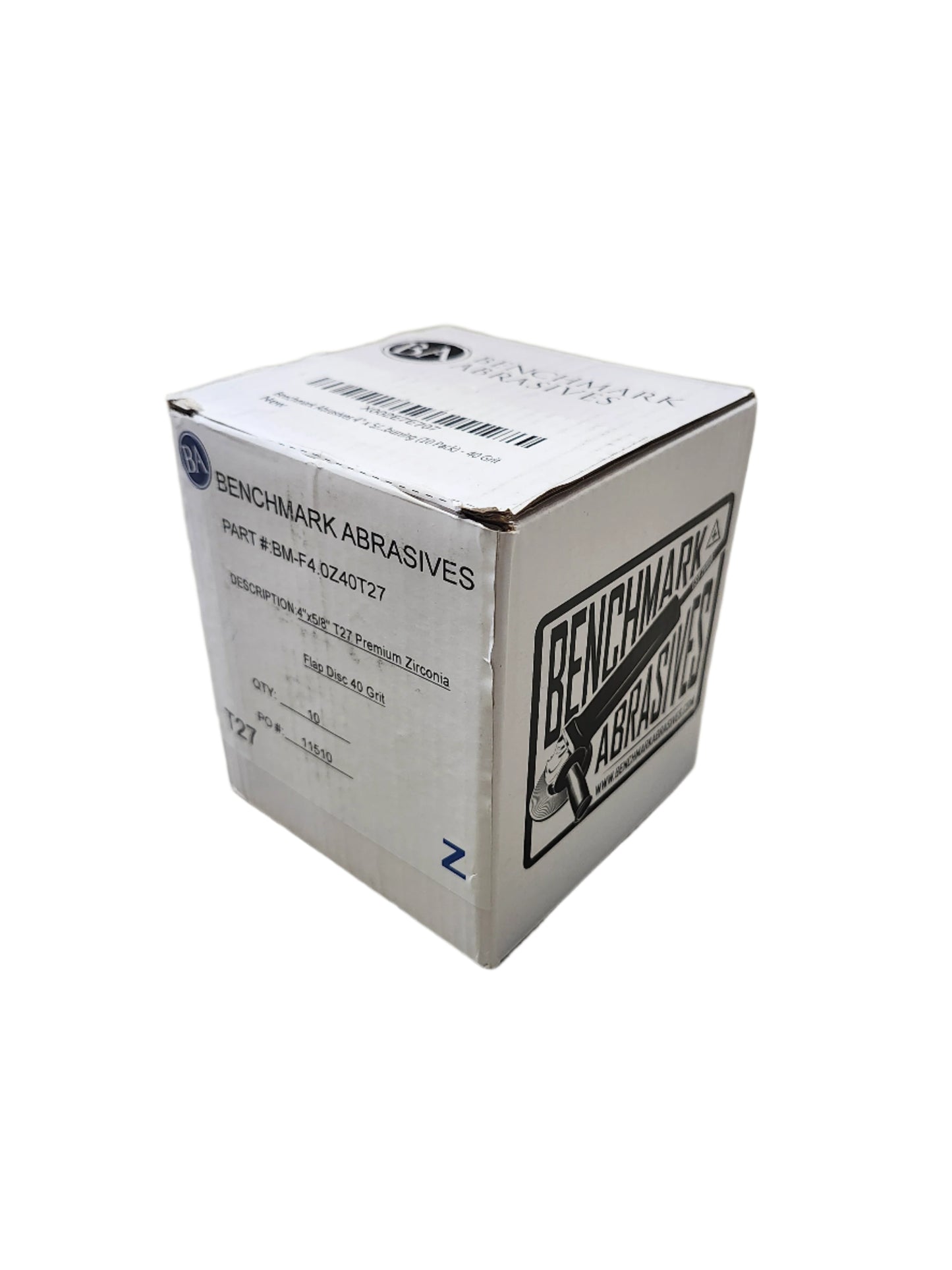 BM-T-27 BENCHMARK 4"- 40 Grit Flap Disc - 5/8"
