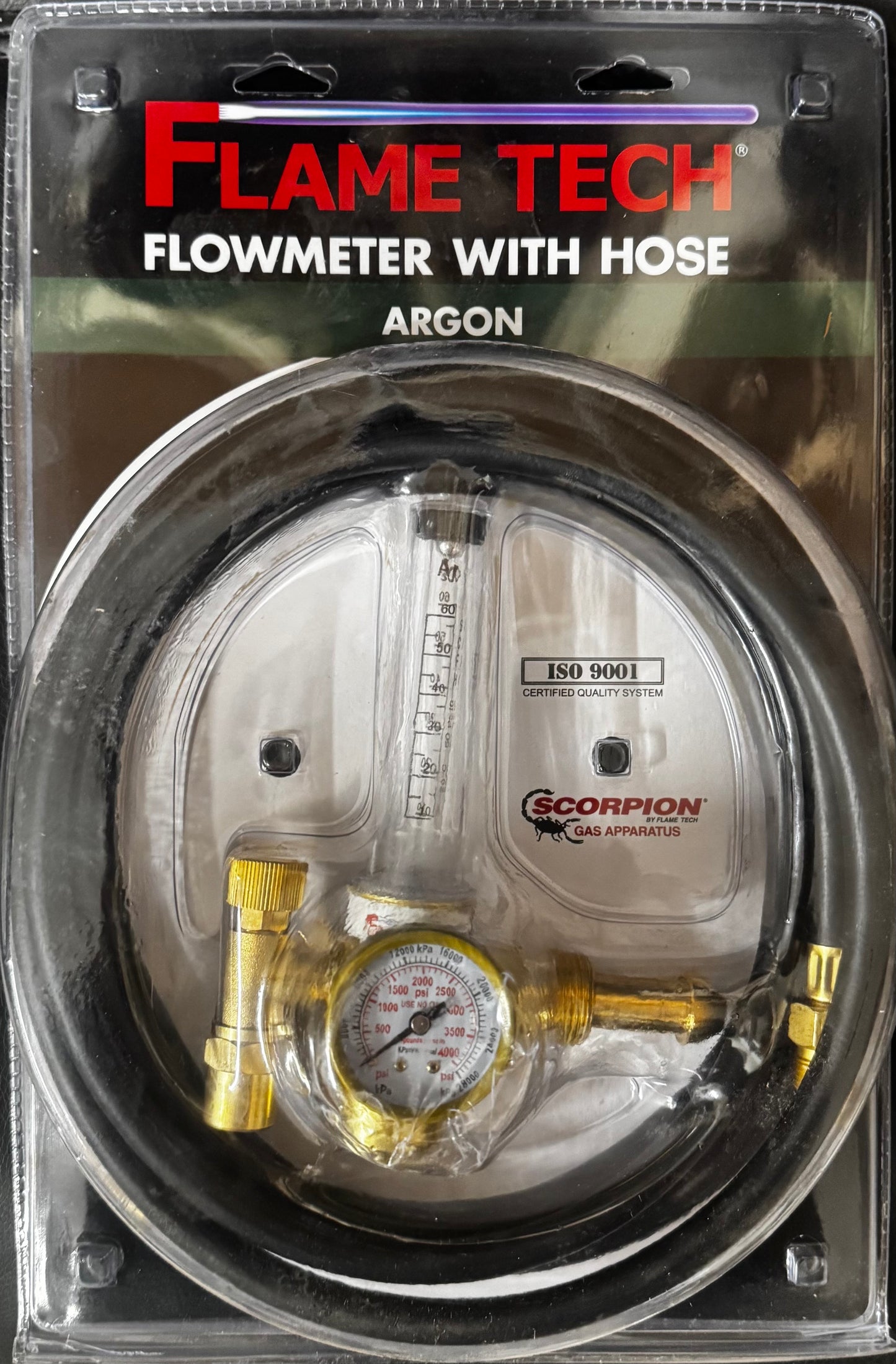 Flame Tech Argon Flowmeter With Hose