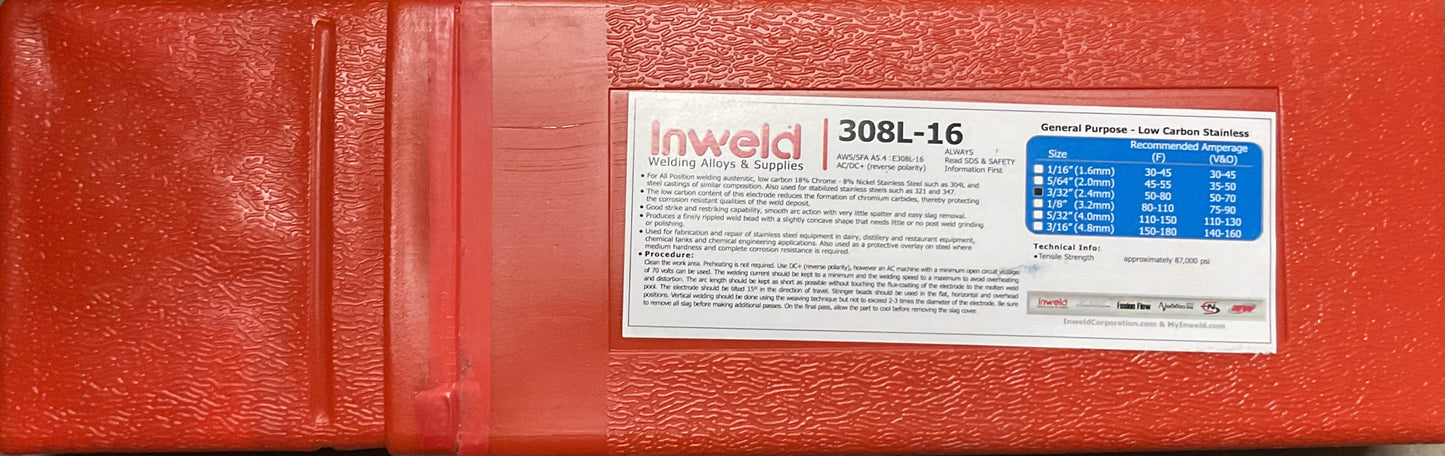 Nickel 99 1/8 Electrode 5LB