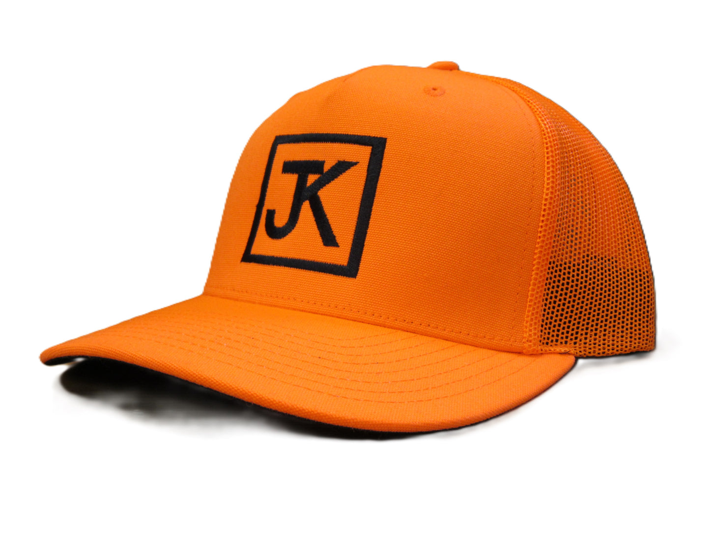 JK Richardson Hat - Hunter's Blaze Orange with Black JK Logo