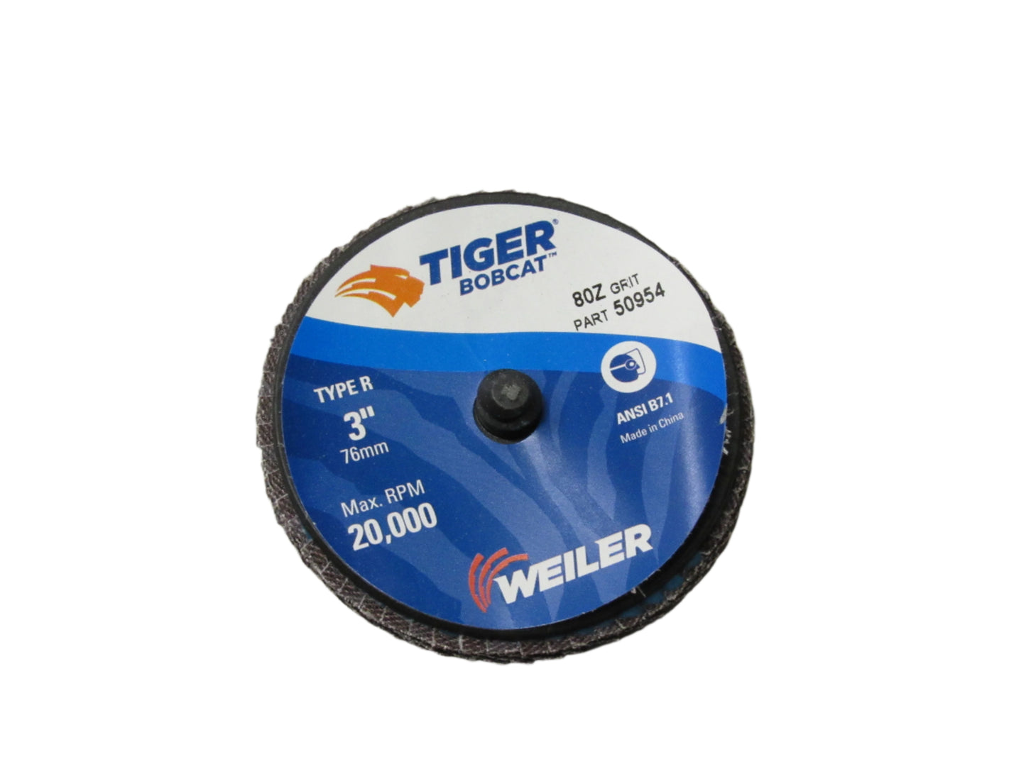 50954 - 3" Mini Abrasive Flap Disc, Type R Mount- 80 Grit