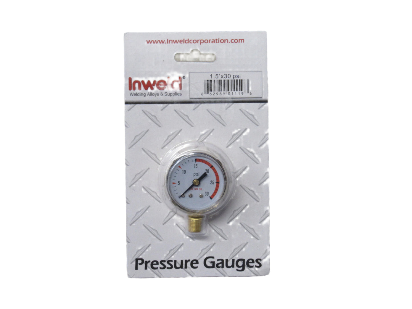Inweld - Replacement Gauge - 1.5" x 30 PSI