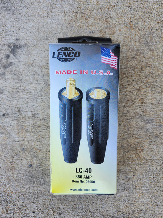 Pair of Lenco Cable Connector - Black