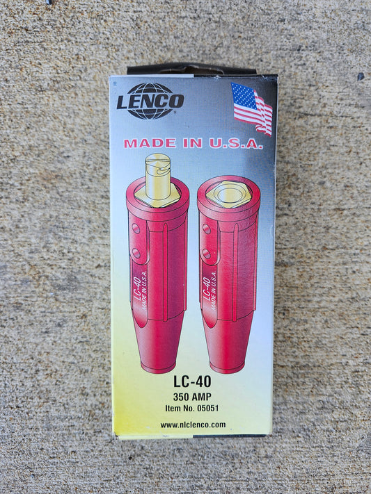 Pair of Lenco Cable Connector - Red