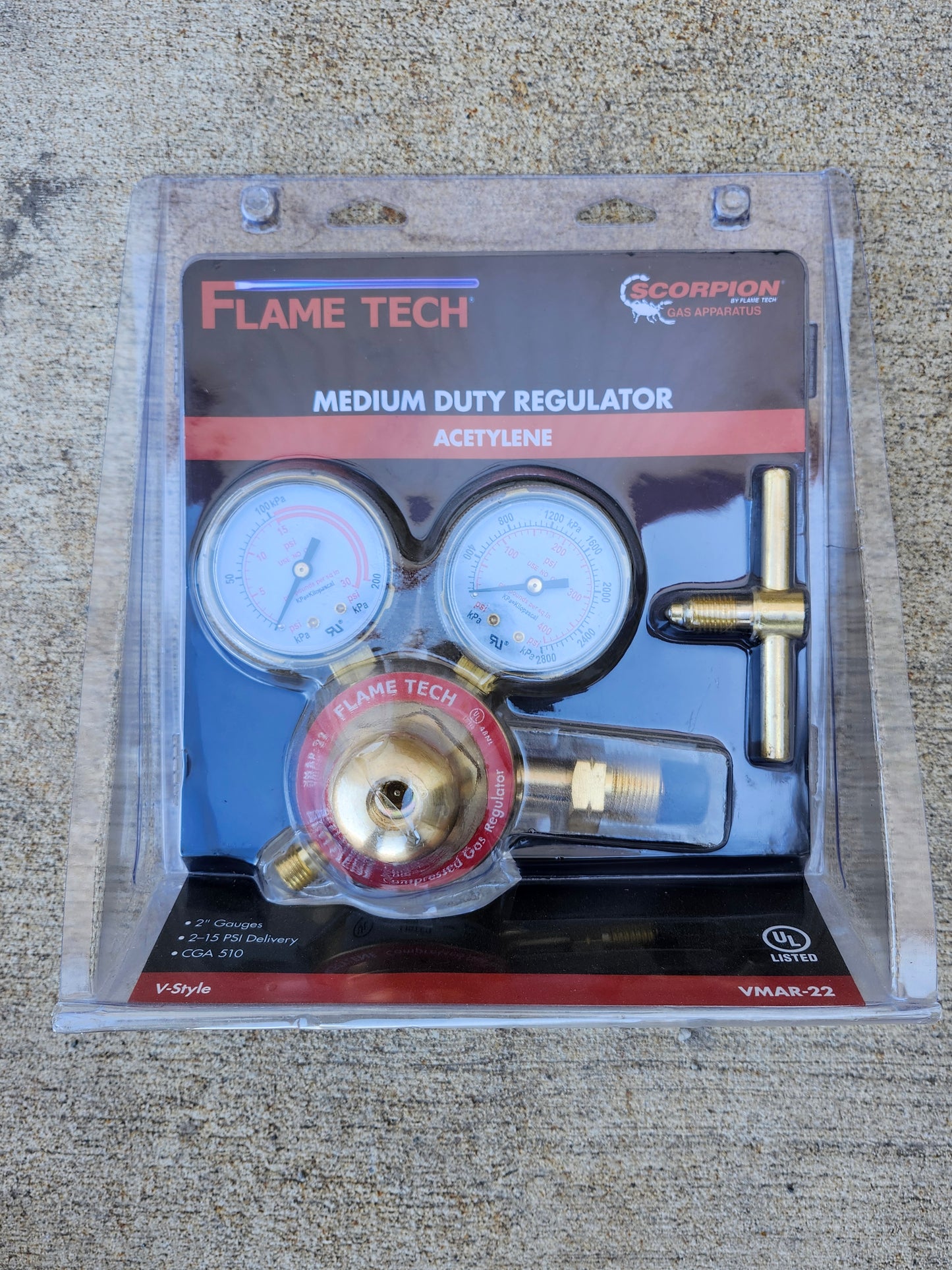 Flame Tech Regulator - Acetylene