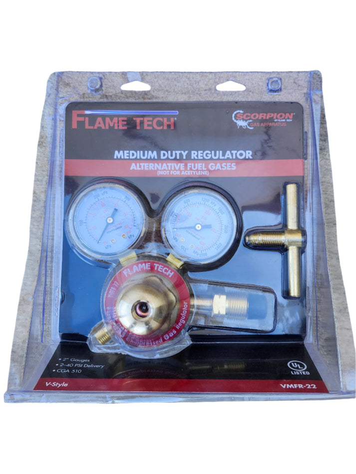 Flame Tech Regulator - Alternative Fuel Gases (NOT for Acetylene) – JK ...