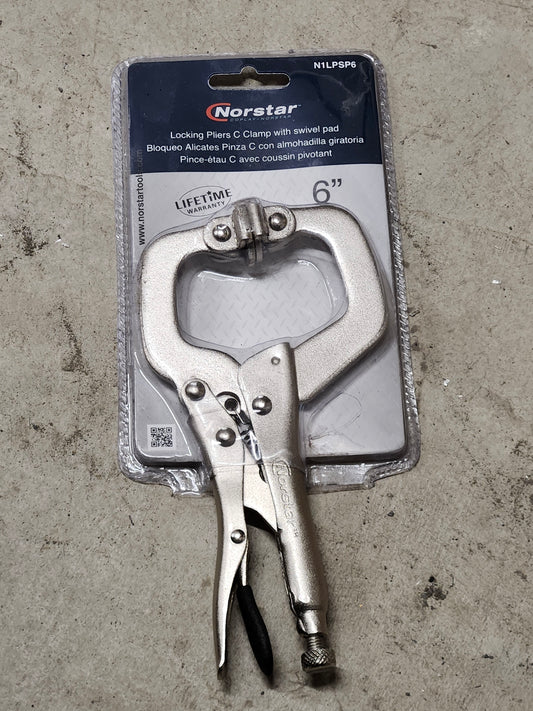 Norstar 6" C Clamp Locking Plier