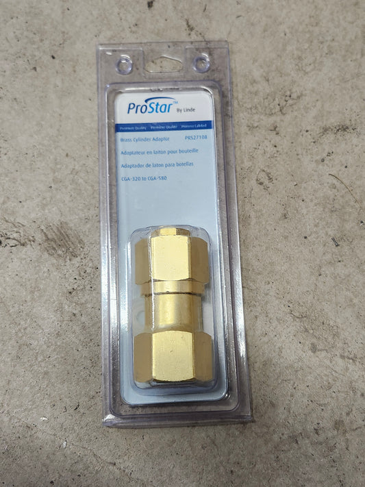 Pro Star - Brass Cylinder Adapter - CGA 320 to CGA 580