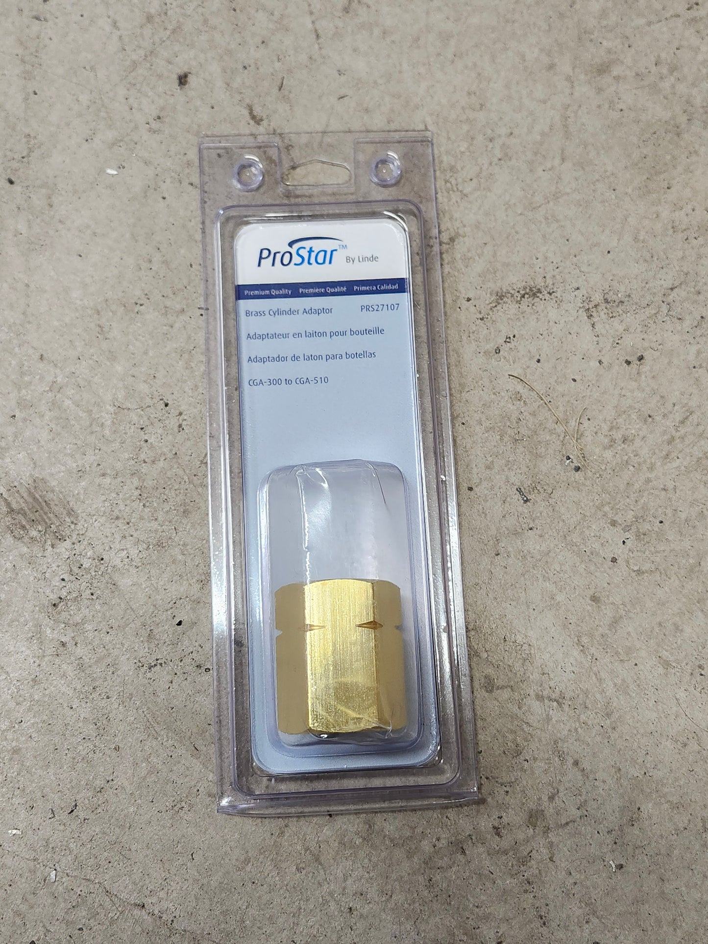 Pro Star - Brass Cylinder Adapter - CGA 300 to CGA 510