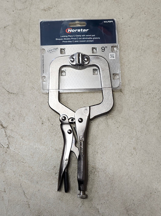 Norstar 9" C Clamp Locking Plier