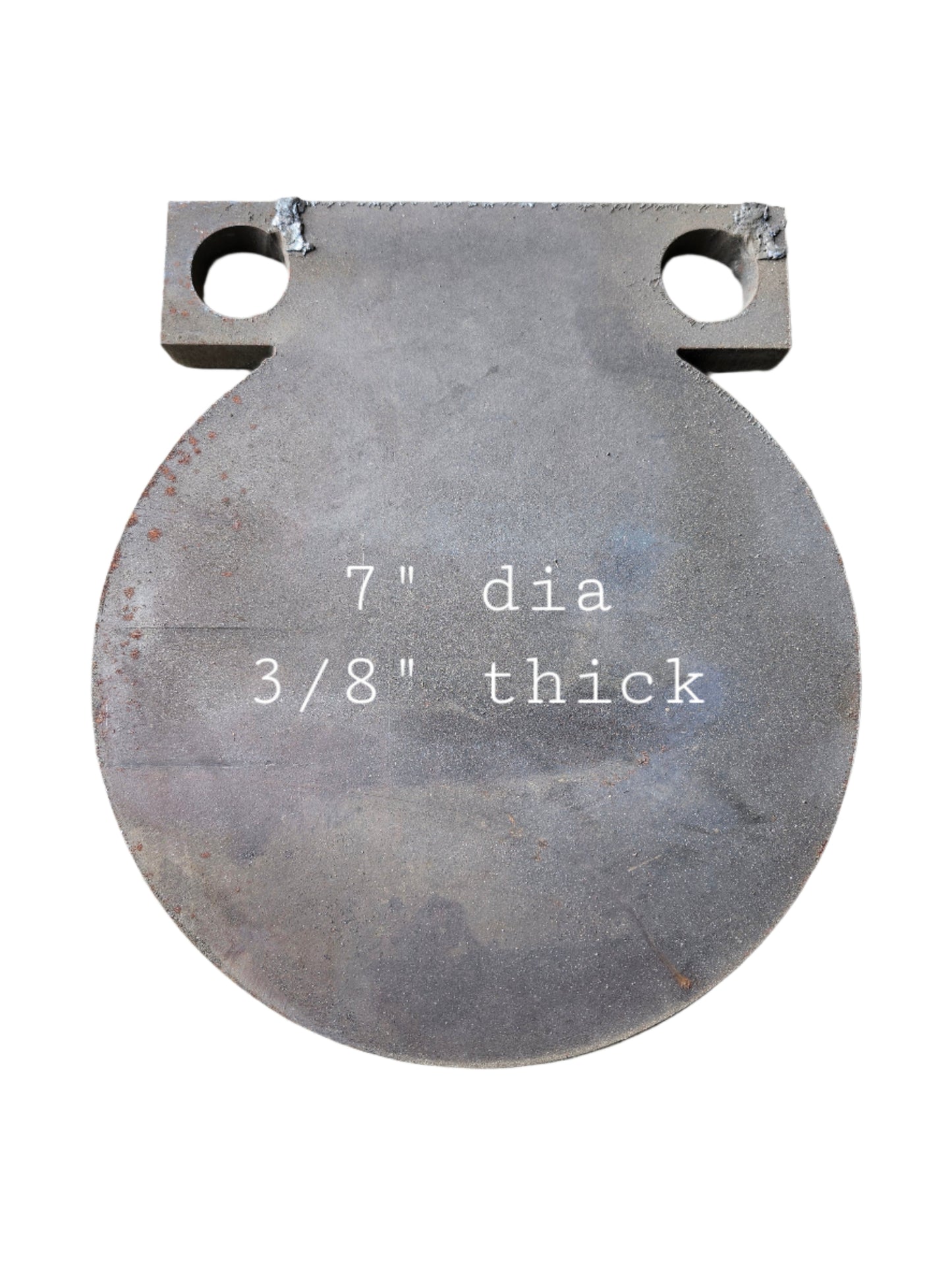 7" Target CNC cut - 3/8" A36
