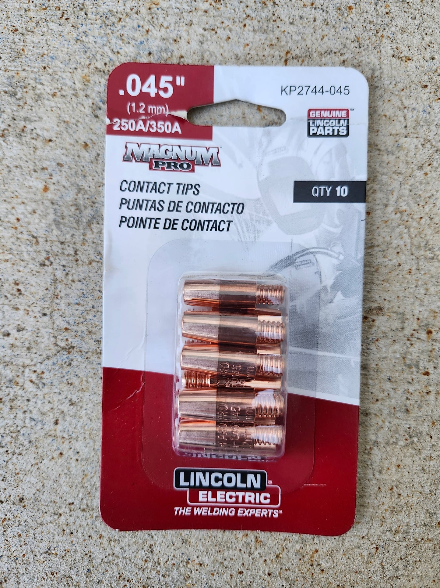 KP2744-045 .045 - Lincoln Contact Tips (Pack of 10)