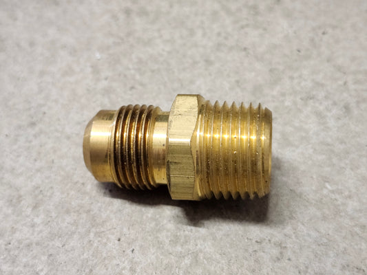 1/2" Flare to 3/8" MPT Brass Male Adapter