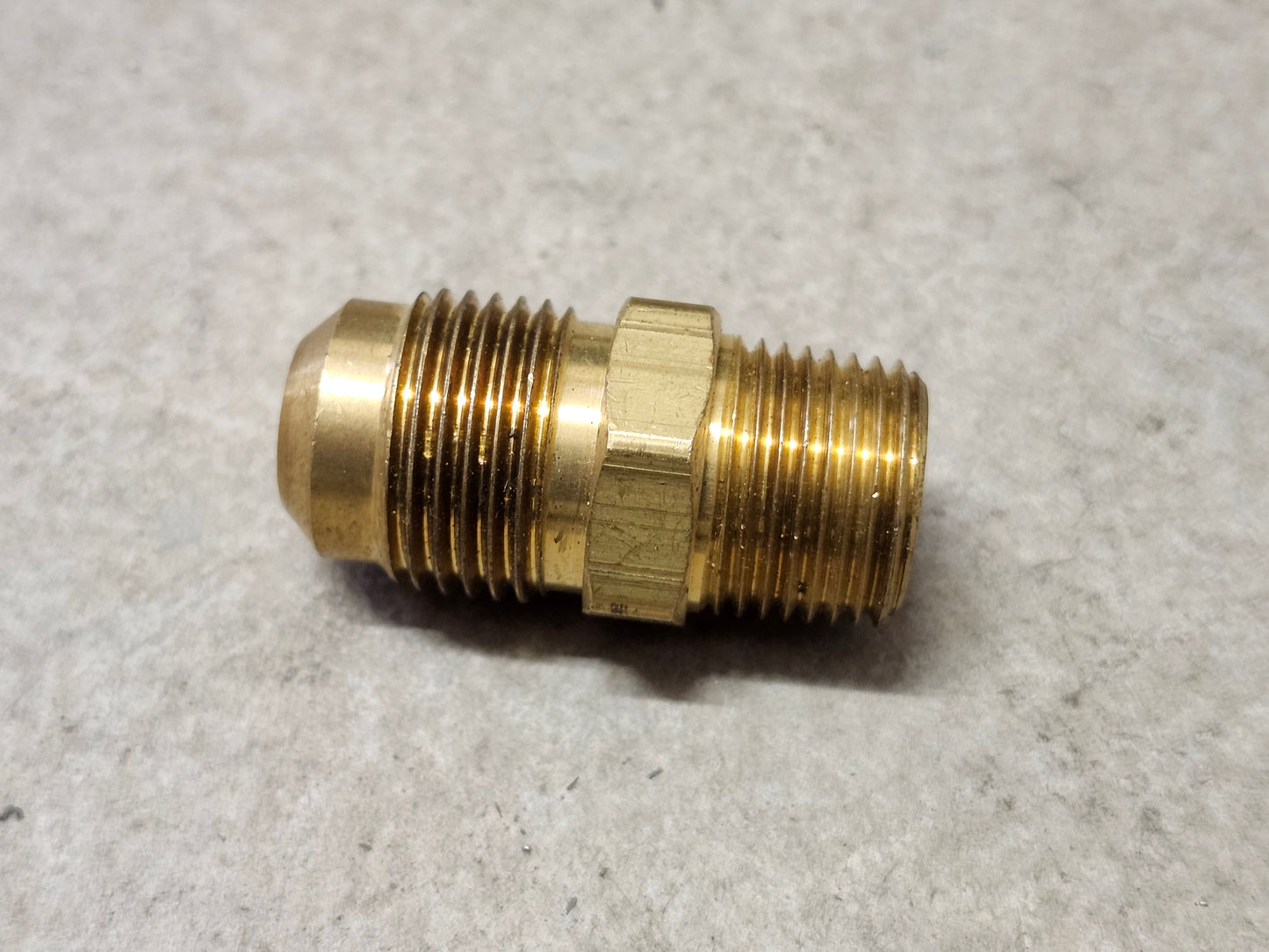 1/2" Flare to 1/2" MPT Brass Male Adapter