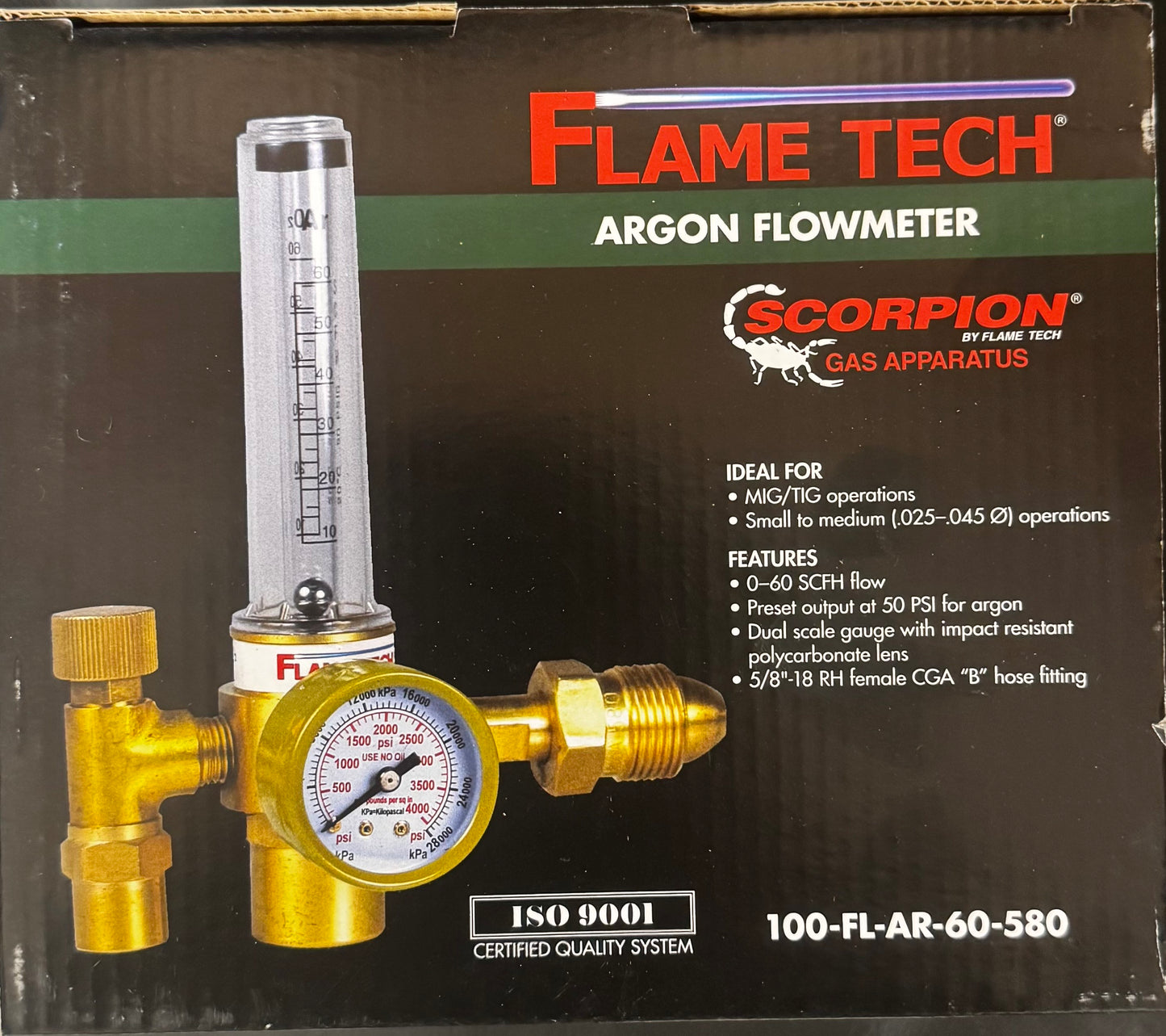 Flame Tech Argon Flowmeter NO HOSE