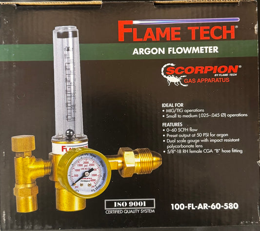 Flame Tech Argon Flowmeter NO HOSE
