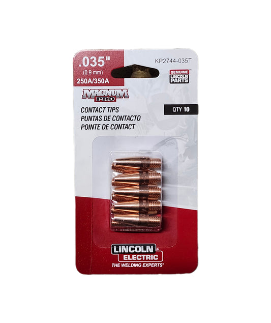 KP2744-035T .035 - Tapered Lincoln Contact Tips (Pack of 10)