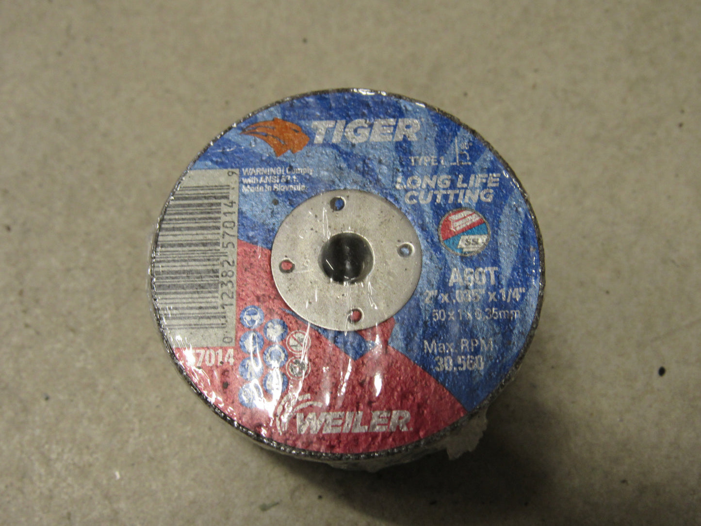 57014 -2" x .035" x 1/4" Disc, Type 1 Cutting Disc