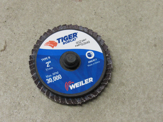 50949 - 2" Mini Abrasive Flap Disc, Type R Mount- 80 Grit