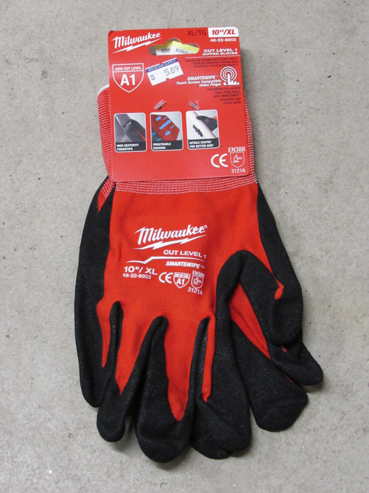 Cut Level 1 Dipped Gloves - Milwaukee XL