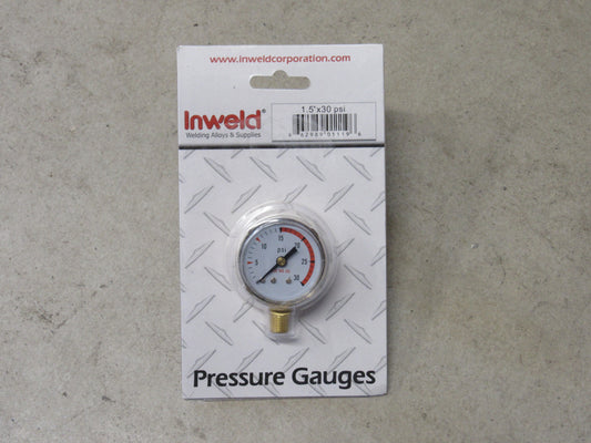 Inweld - Replacement Gauge - 1.5" x 30 PSI