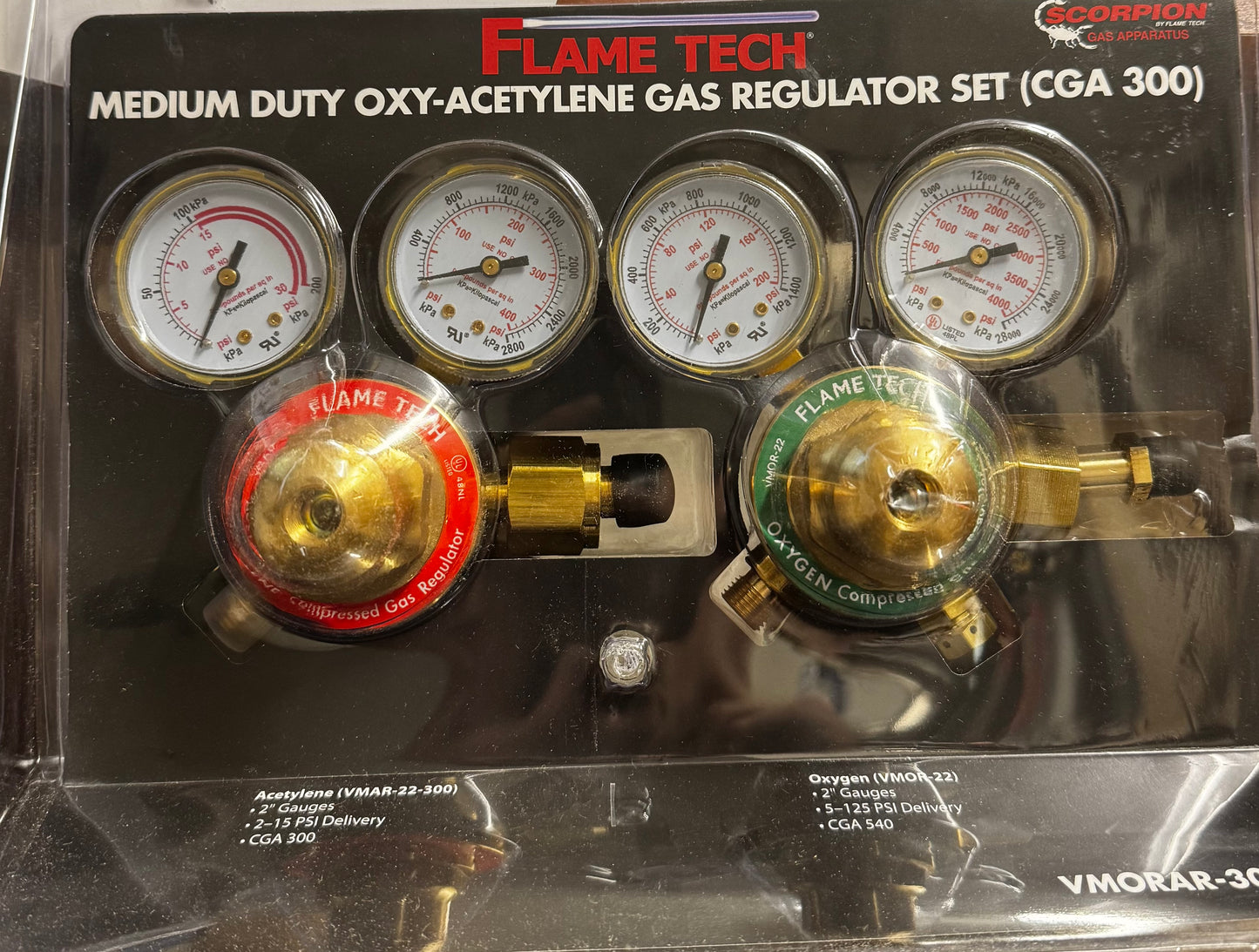 Medium Duty Oxy-Acetylene Gas Regulator Set